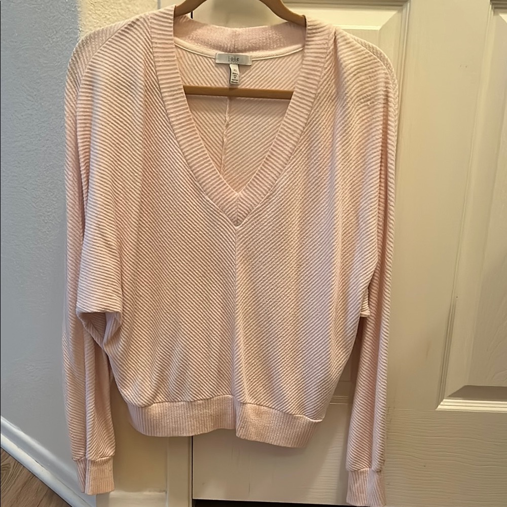 Joie Pink V-Neck Sweater